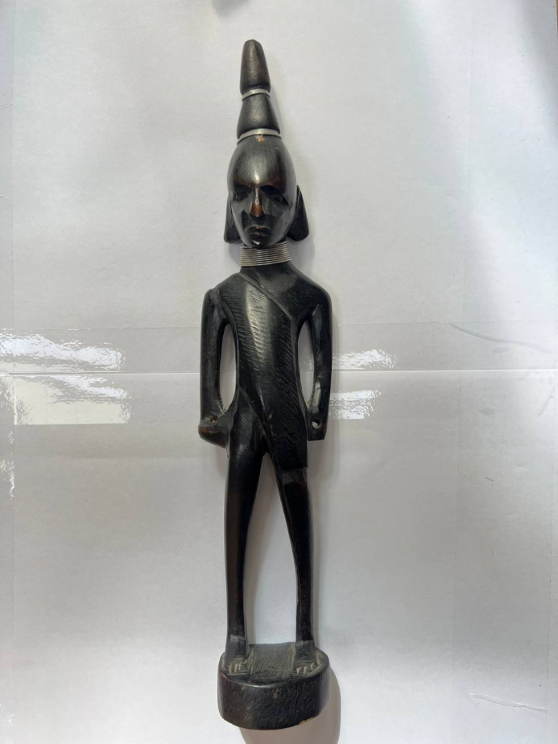 Африканская деревянная статуэтка, 1975 г, СССР. Картинка 1